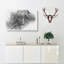 African Elephant in Abstract - Wrapped Canvas-55306650