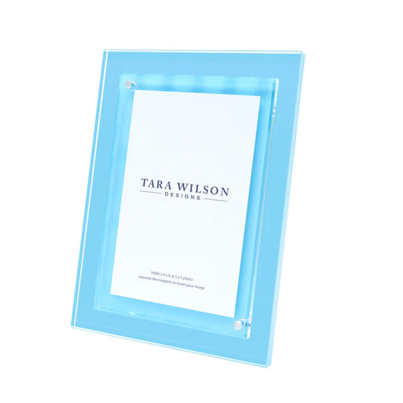 Cadre acrylique de couleur, Bleu clair