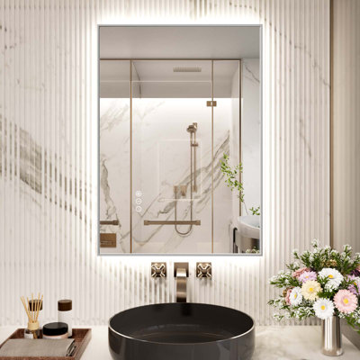 Miroir de salle de bain à DEL avec lumières
