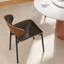 7 pièces de table de salle à manger rotative de style Mid-Century avec chaises rembourrées en métal-1962673007-1962673004-1962673006