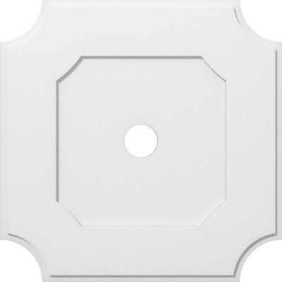 Médaillon de plafond contemporain en PVC de qualité architecturale 34 po x P 4 po x P 20 1/4 po x P 1 po