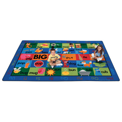 Tapis bleu / rouge touffeté Premium Collection