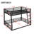 Metal Full Xl Over Queen Bunk Bed-Noise Reduced Design For Teens & Adults,No Box Spring Needed
