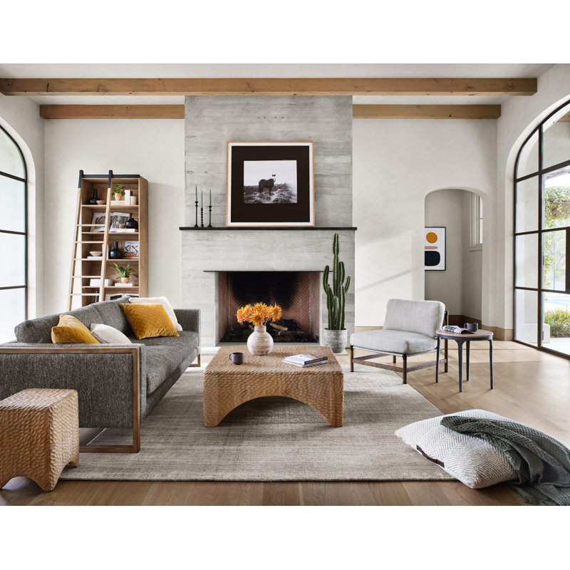 Amaud Area Rug in Brown/Cream, Runner 3' x 12', Brown/Cream
