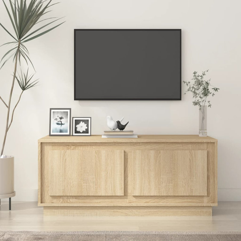 Edmore Block Coffee Table with Storage, Sonoma Oak