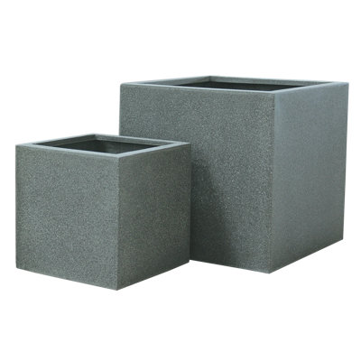 Poly Fiber Stone Planter Box Set