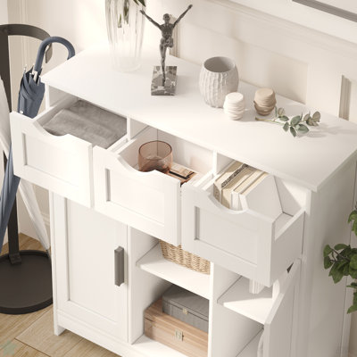 Storage Cabinets,Wooden Floor Cabinet,With Drawers And Shelves Storage Cabinets,Accent Cabinet For Living Room,Bedroom,Bathroom Furniture Home Decor