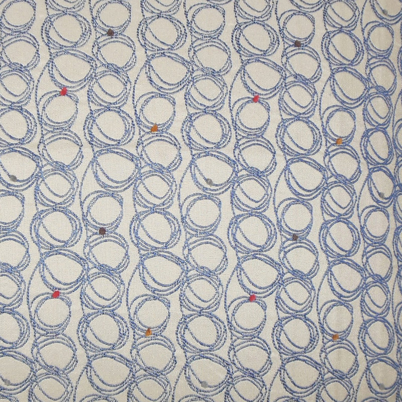 Geometric Reversible Throw Pillow, 18" H x 18" W x 5" D, Blueberry
