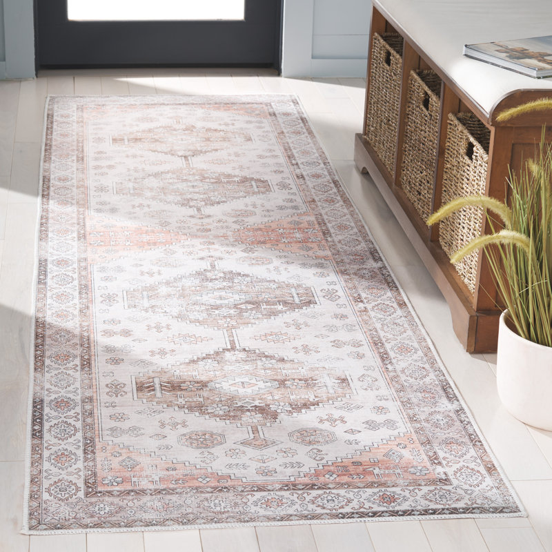 Tapis Alisha avec envers antidérapant, Tapis de couloir 2 pi 6 po x 8 pi