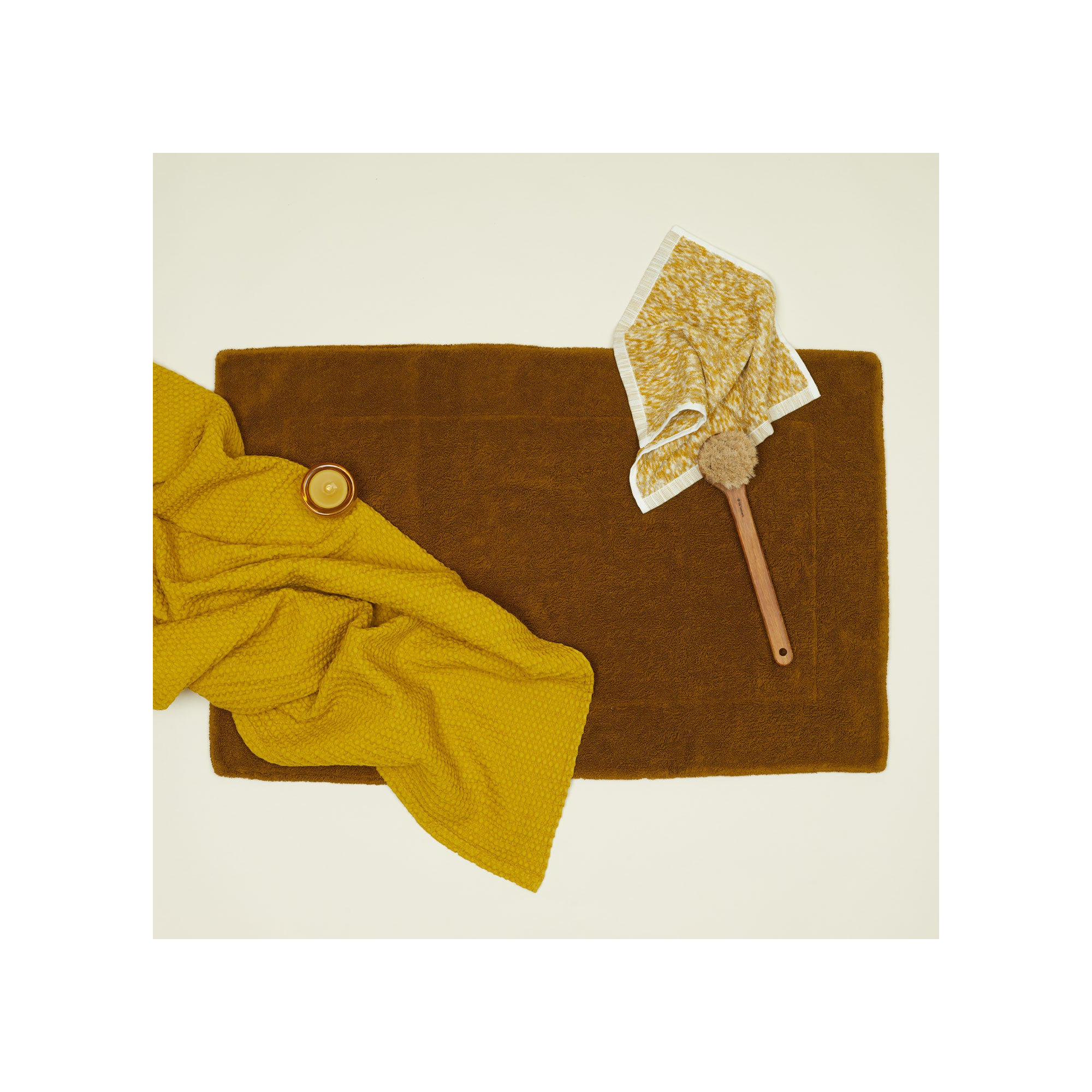 Simple Cotton Hand Towel, Hand Towel - 1 Pack, Mustard