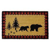 https://assets.wfcdn.com/im/26713108/resize-h210-w210%5Ecompr-r85/1220/122054669/Plaid+Border+with+Black+Bear+Trail+Rustic+Forest+Coir+30%22+x+18%22+Non-Slip+Indoor+and+Outdoor+Door+Mat.jpg