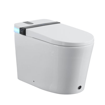 Toilette intelligente Dune avec ouverture / fermeture automatique, capteur de pied, affichage à DEL, veilleuse et plusieurs modes de lavage