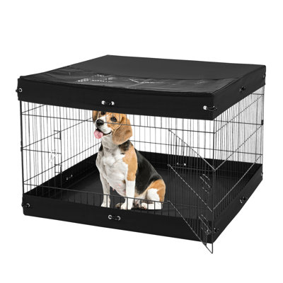 Foldable 4 - Panel Dog Pen, 36" X Size, 600D Waterproof , Ideal For Puppies And Kittens Exercise Guinea Pigs