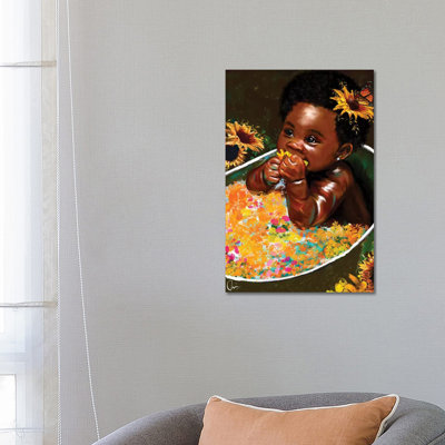 Brown Skin Girl "Hope" by Crixtover Edwin - Print on Canvas