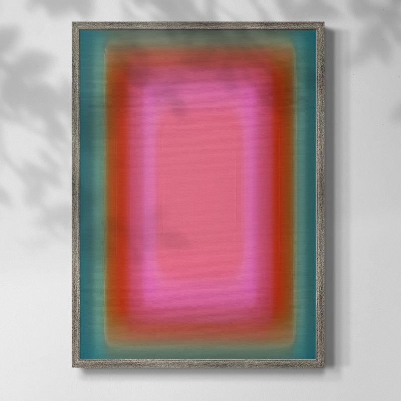 «Vibrant Aura I», reproduction encadrée - bois massif, H 11 po x l 9 po