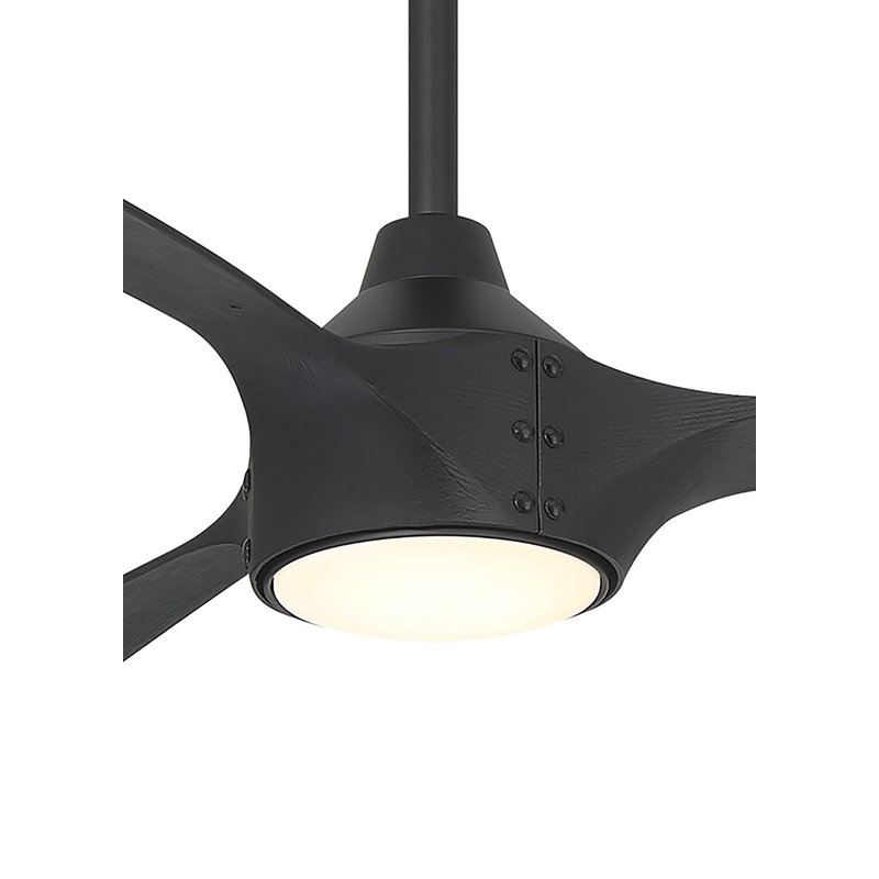 Ventilateur de plafond intelligent 84 "Pierce, Noir, Noir