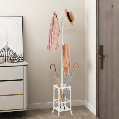Portemanteau autoportant avec porte-parapluie