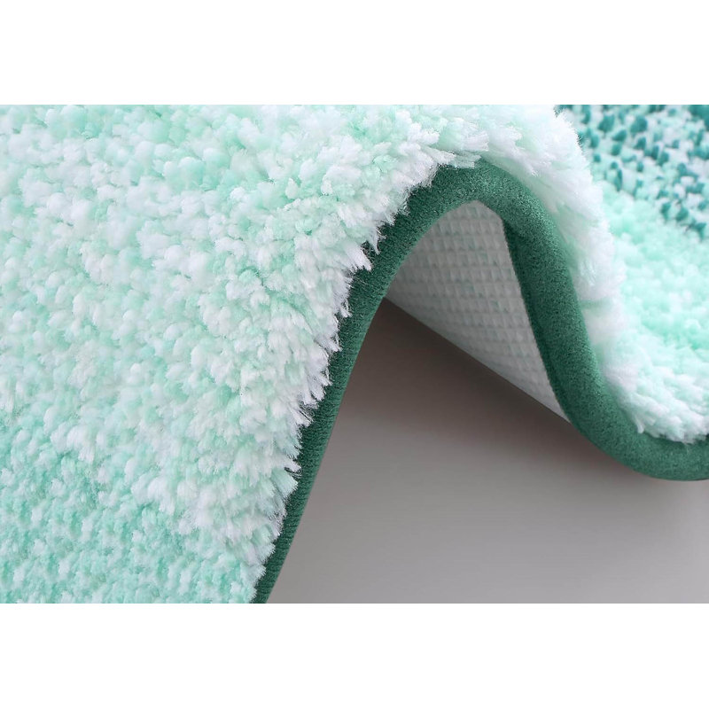 Microfiber Bath Mat, Non-Slipabsorbent Bathroom Mat, Single - 90cm L x 3cm W, Hunter Green