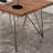 55" Walnut Rectangular Solid Wood desks-188265076