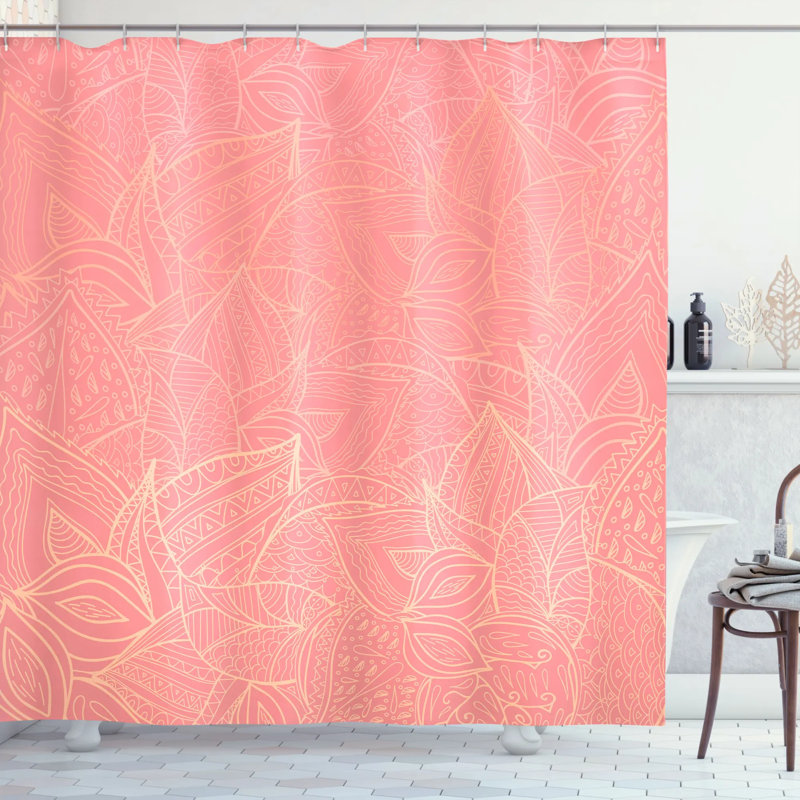 Shower Curtain Set + Hooks, 84" H x 69" W