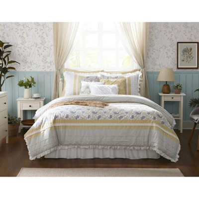 Dawn 9 Piece King - Yellow Comforter Cotton For