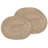 Garibaldi Jute No Pattern Oval Placemat