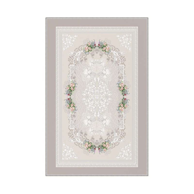 Elegant Hall Carpet, 2.6 x 9.8 Feet | 100% Polyester, 650 g/m², Pile Height: 0.3 Inches | Antibacterial, Non-Slip PVC Dot Underside | Machine Washable, 3D Digital Printing, Ideal for Modern Living Spaces