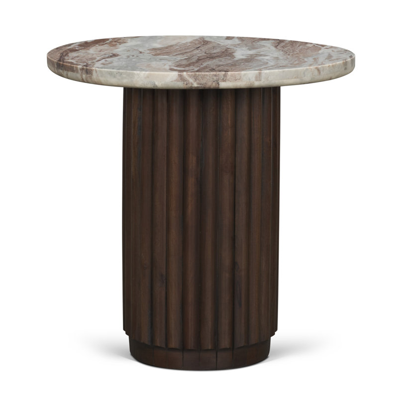 Table d'appoint ronde Marbrello