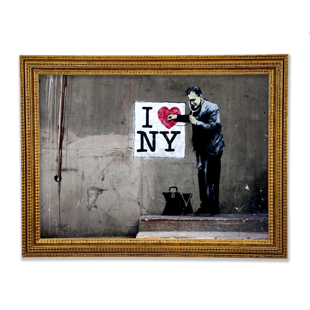 Heart Beat Of New York - Einzelne Bilderrahmen Kunstdrucke