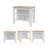 3-Shelf Kitchen Island White and Light Oak-1449041769