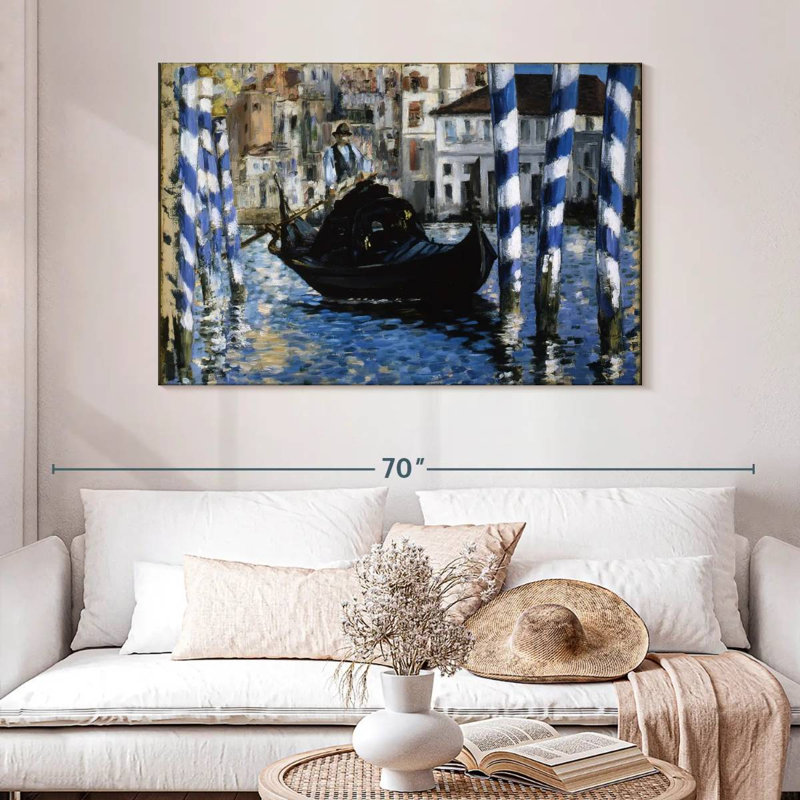 Le Grand Canal, Venise, 1875, H 32 po x l 48 po