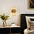 Glamorous 2-Light Brass Wall Sconce