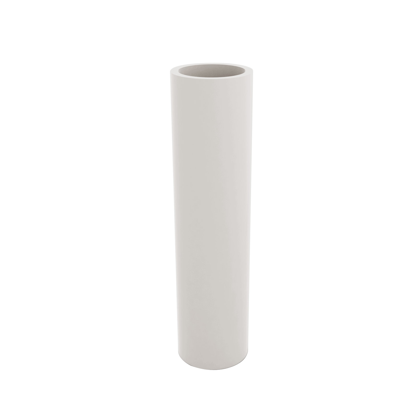 Cilindro - Resin Tower Pot Planter - Basic, 31.5" H x 7.75" W x 7.75" D, Ice