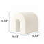 Pouf ottoman moderne rembourré blanc-907225038