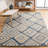 Boarer Hand Tufted Wool Geometric Rug-821268370