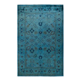 Fine Vibrance One-of-a-Kind 6' 1" X 9' 5" Hand Knotted Area Rug