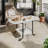 47.2" Convertible Drop-Leaf Expandable Coffee Table with Curved Metal Locking Caster Base in  Fir Core Wood |  Double-Tier Storage Rolling Center Table for Small Apartment & Living Room-1255823634