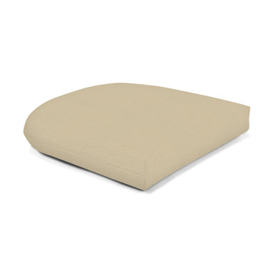 Casual Cushion Solid SunbrellaFabric 1-Piece Indoor/Outdoor Wicker Seat Pad Cushion, 19.5"W x 19.5"L by Wildon Home