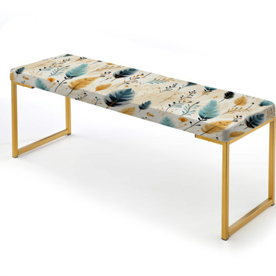 Minimalisme, motif de fougères beiges beige, motif floral VII