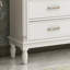 Armoire d'appoint en bois manufacturé blanc massif