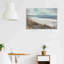 «Autumn's Serenity: A Quiet Beach», reproduction sur toile tendue-1247630638