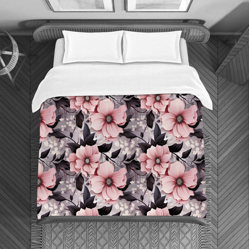 Literie florale Avonlee, Housse de couette simple
