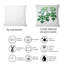 Rectangle, feuilles vertes rétro II - coussin décoratif traditionnel imprimé