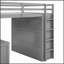 Lit mezzanine avec tiroirs, bureau et garde-robe, parfait pour économiser de l'espace et être multifonctionnel.-1067985852