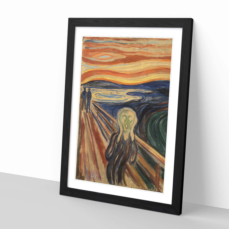 Edvard Munch - Single Picture Frame Painting, Black