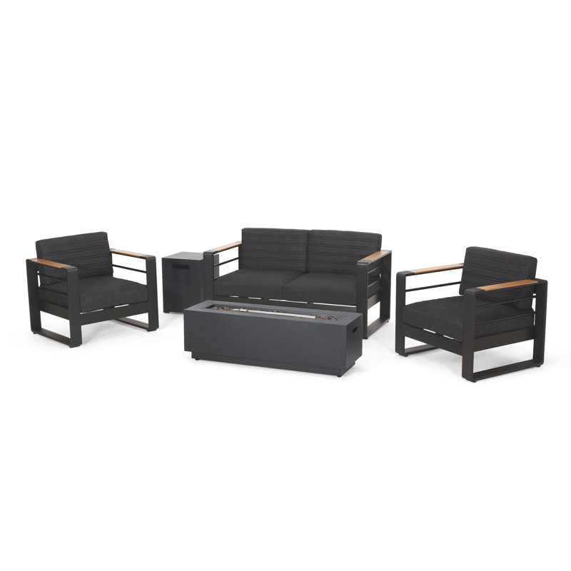 Orchid 4 - Person Patio Conversation Set with Cushions