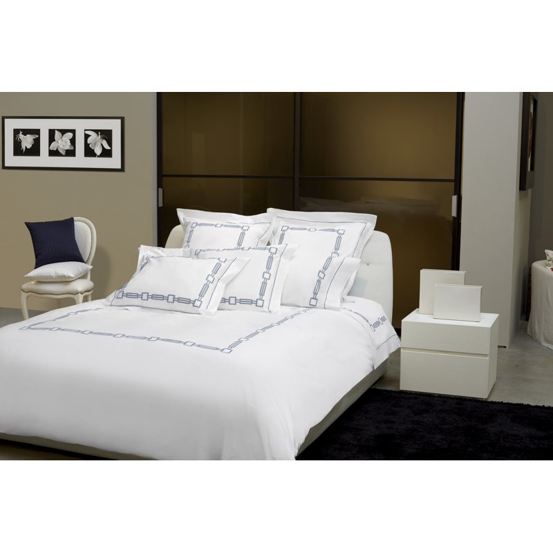 Retro Pillow Case, Wilton Blue, King Pillowcase