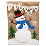 Dorning Double Sided 18'' H x 12.5'' W Burlap Christmas Garden Flag