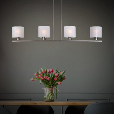 Luminaire suspendu linéaire à 4 lumières pour îlot de cuisine Stapleford