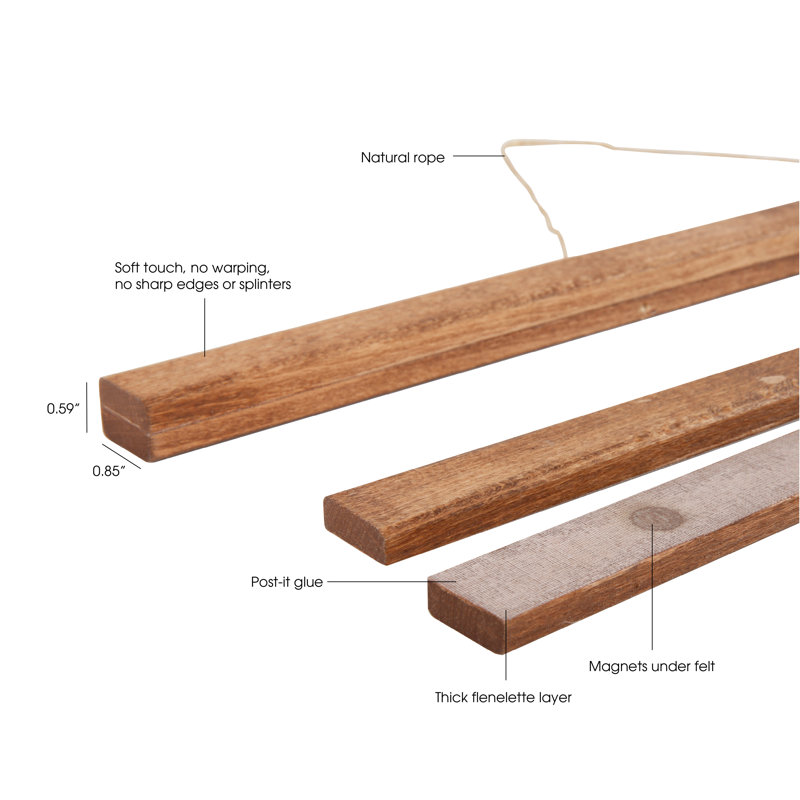 Cadre simple, 36", Bois foncé